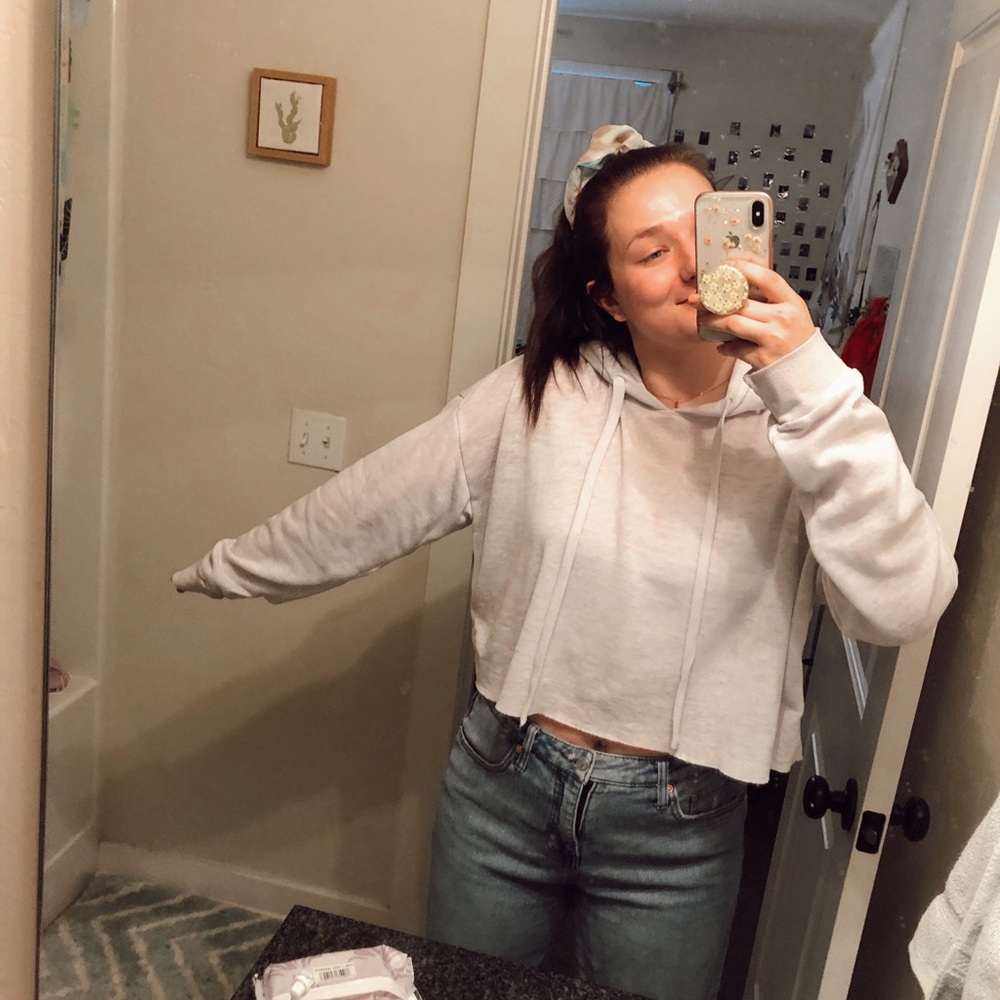 White hoodie